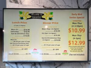 Paradise Buffet Bell